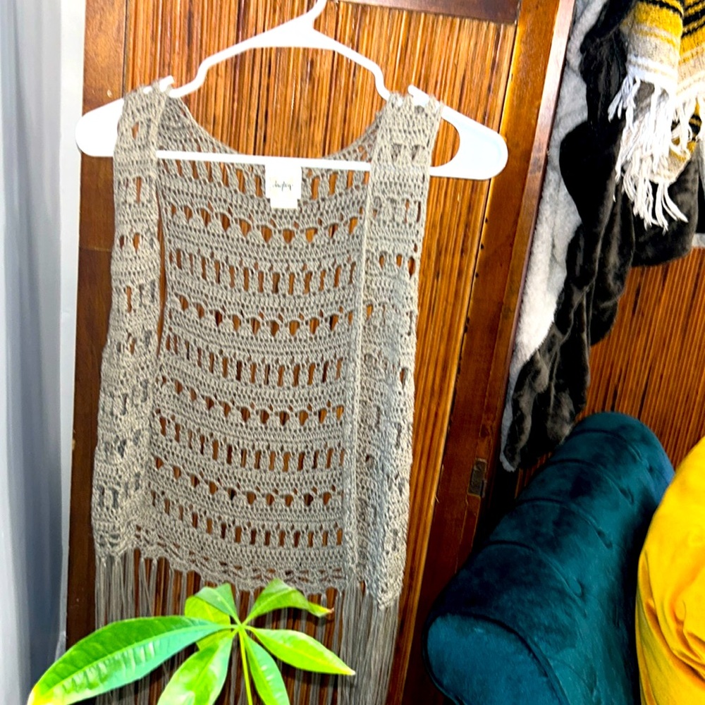 Boho fringe vest